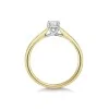 18ct Yellow Gold Oval Cut 0.33ct Diamond Solitaire Ring