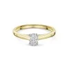 18ct Yellow Gold Oval Cut 0.33ct Diamond Solitaire Ring