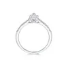 Platinum Pear Cut 0.75ct Diamond Solitaire Ring