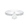 Platinum Pear Cut 0.75ct Diamond Solitaire Ring
