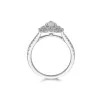 Platinum Pear Cut Diamond 1.06ct Halo Solitaire Ring