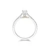 Platinum Oval Cut 0.50ct Diamond Solitaire Ring