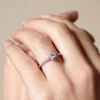 9ct White Gold Round Brilliant 0.50ct Diamond Halo Solitaire Ring