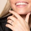 Platinum Brilliant Cut 0.33ct Diamond Twist Solitaire Ring