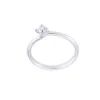 Platinum Brilliant Cut 0.50ct Diamond Twist Solitaire Ring