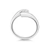 Platinum Round Brilliant 0.40ct Diamond Twist Solitaire Ring