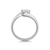 Platinum Round Brilliant 0.75ct Diamond Twist Solitaire Ring