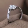 Platinum Round Brilliant 0.75ct Diamond Twist Solitaire Ring