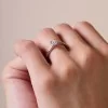 Platinum Princess Cut 0.33ct Diamond Solitaire Ring