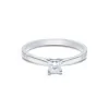 Platinum Princess Cut 0.33ct Diamond Solitaire Ring