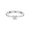Platinum Princess Cut 0.25ct Diamond Solitaire Ring