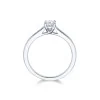 Platinum Oval Cut 0.50ct Diamond Solitaire Ring