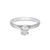Platinum Oval Cut 0.85ct Diamond Solitaire Ring