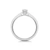 Platinum 0.33ct Oval Cut Diamond Solitaire Ring