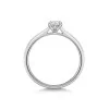 Platinum Tulip Set 0.50ct Oval Diamond Solitaire Ring