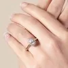 Platinum Pear Cut 0.75ct Diamond Halo Solitaire Ring