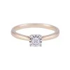 9ct Yellow Gold Brilliant Cut 0.10ct Diamond Solitaire Ring