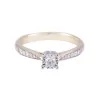 9ct Yellow Gold Brilliant Cut 0.20ct Diamond Solitaire Ring
