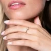 9ct Yellow Gold Oval Cut 0.25ct Diamond Solitaire Ring 
