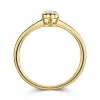 9ct Yellow Gold Oval Cut 0.25ct Diamond Solitaire Ring 