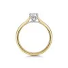 9ct Yellow Gold 0.25ct Round Brilliant Diamond Ring with Diamond Shoulders