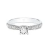 9ct White Gold Brilliant Cut 0.20ct Diamond Solitaire Ring