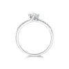 9ct White Gold Brilliant Cut 0.33ct Diamond Solitaire Ring