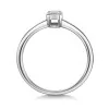 9ct White Gold Emerald Cut 0.25ct Diamond Solitaire Ring