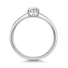 9ct White Gold Oval Cut 0.25ct Diamond Solitaire Ring