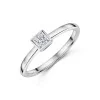 9ct White Gold Princess Cut 0.25ct Diamond  Soliatire Ring