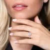 9ct White Gold 0.66ct Emerald Cut Diamond Solitaire Ring