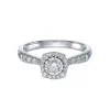 9ct White Gold Round Brilliant 0.39ct Diamond Ring