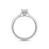 9ct White Gold 0.25ct Round Brilliant Diamond Ring with Diamond Shoulders