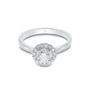 Platinum Brilliant Cut 0.80ct Diamond Halo Ring
