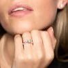 Platinum Brilliant Cut 1.00ct Diamond Twist Solitaire Ring