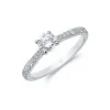 Platinum Brilliant Cut 0.50ct Diamond Solitaire Ring