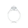 Platinum Pear Cut 1.15ct Diamond Halo Ring