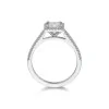 Platinum Princess Cut 1.15ct Diamond Halo Ring