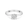 Platinum 1ct Round Brilliant Solitaire Ring