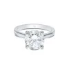 Platinum Brilliant Cut 3.14ct Diamond Solitaire Ring