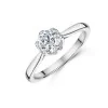Platinum Round Brilliant Cut 1.00ct Diamond Solitaire Ring