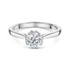 Platinum Round Brilliant Cut 1.00ct Diamond Solitaire Ring