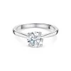 Platinum Round Brilliant Cut 1.00ct Diamond Solitaire Ring