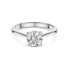 Platinum Round Brilliant Cut 1.00ct Diamond Solitaire Ring