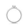 Platinum 0.25ct Sweeping Round Brilliant Diamond Solitaire Ring