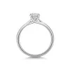 Platinum Round Brilliant 0.50ct Diamond Sweeping Solitaire Ring