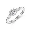 Platinum Round Brilliant 0.75ct Diamond Solitaire Ring with Tapered Shoulders