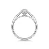 Platinum Round Brilliant 0.75ct Diamond Solitaire Ring with Tapered Shoulders