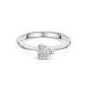 Platinum Twist Round Brilliant 0.60ct 3 Claw Diamond Solitaire Ring