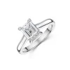 Platinum Emerald Cut 1.50ct Diamond Solitaire Ring